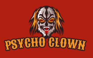 games logo maker killer clown mascot laughing