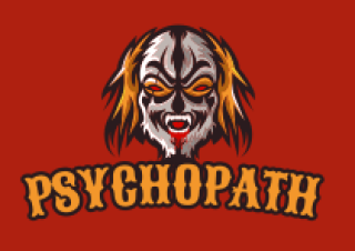 games logo maker killer clown mascot laughing