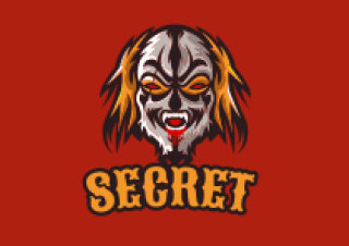 games logo maker killer clown mascot laughing