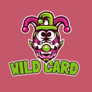 games logo mad psycho clown mascot