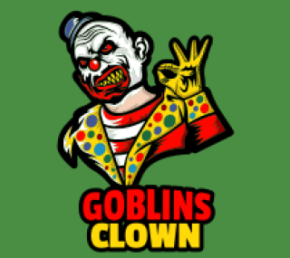 games logo online arrogant killer clown mascot