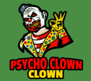 games logo online arrogant killer clown mascot