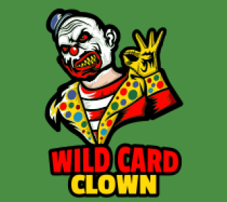 games logo online arrogant killer clown mascot