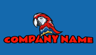animal logo icon wild aviary parrot mascot