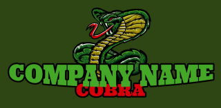 animal logo template angry cobra mascot