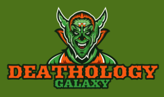 games logo icon smiling goblin face mascot