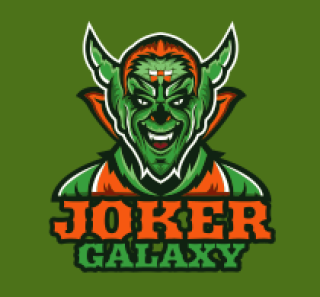 games logo icon smiling goblin face mascot