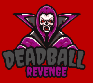 games logo dracula showing fangs mascot