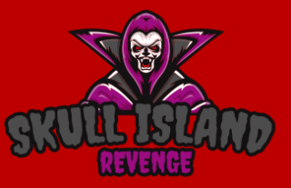 games logo dracula showing fangs mascot