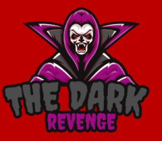 games logo dracula showing fangs mascot