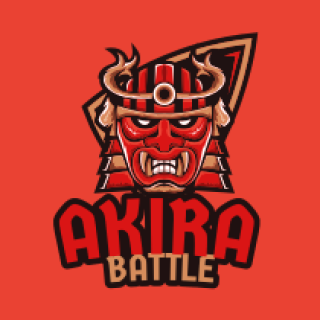 games logo maker samurai warrior mascot