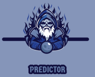 games logo wizard mascot holding an orb