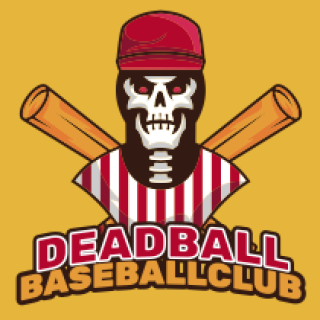 sports logo skull baseball player mascot