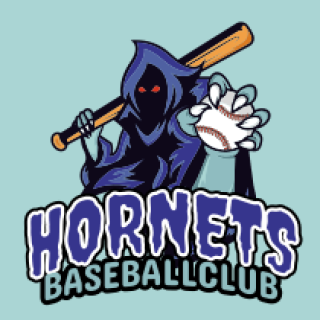 sports phantom mascot with baseball bat