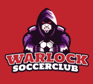 sports phantom mascot with soccer ball