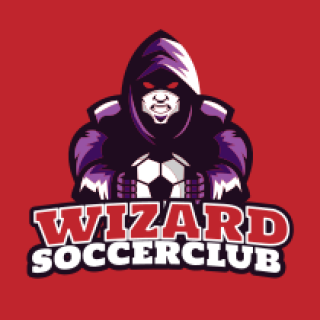 sports phantom mascot with soccer ball