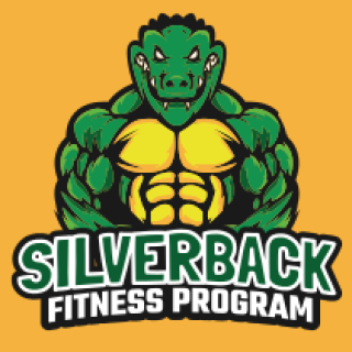 animal mascot logo alligator muscular body