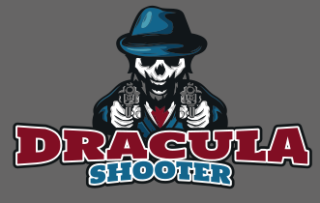 games logo skull man with hat and guns