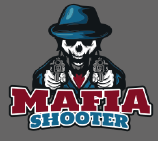 games logo skull man with hat and guns