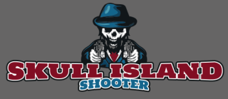 games logo skull man with hat and guns