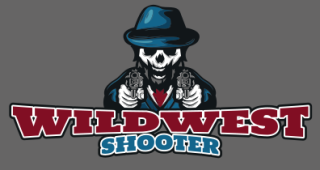 games logo skull man with hat and guns