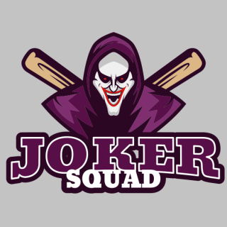 joker wearing hoodie with laughing face