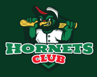 animal logo parrot mascot with baseball bat