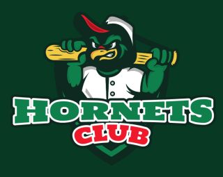 animal logo parrot mascot with baseball bat