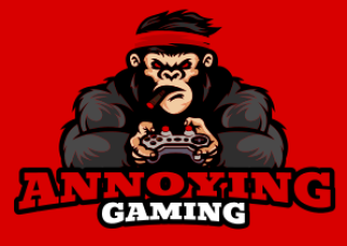 mascot logo gorilla with video game controller