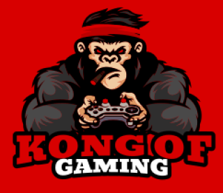 mascot logo gorilla with video game controller