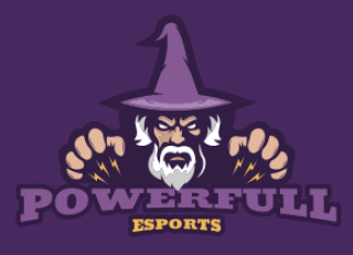 mascot logo wizard with pointed hat