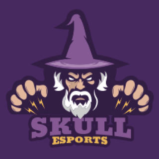 mascot logo wizard with pointed hat