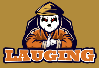 games logo panda mascot with hat in shield