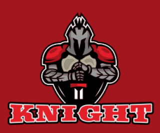 games logo spartan with sword