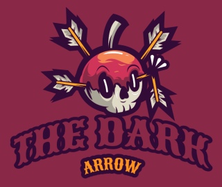 mascot logo skull with arrows