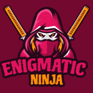 games logo ninja wearing hoodie with swords 