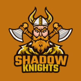 games logo barbarian mascot with axes
