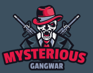 games logo grim reaper mascot with guns