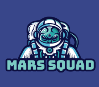 games logo online astronaut mascot