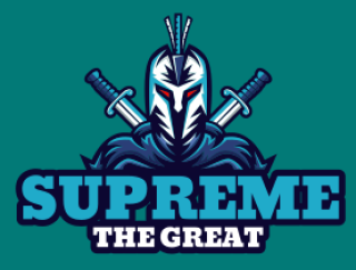 make a games logo spartan with sword mascot