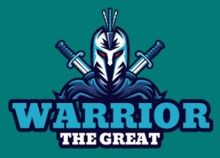 make a games logo spartan with sword mascot