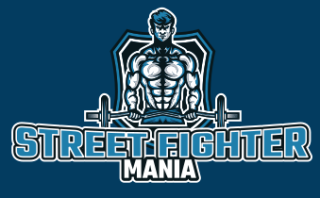 fitness logo maker bodybuilder in shield