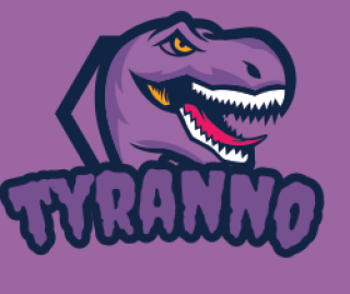 animal logo dinosaur mascot in shield