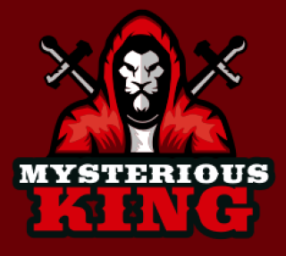  mascot logo lion in hoodie with swords