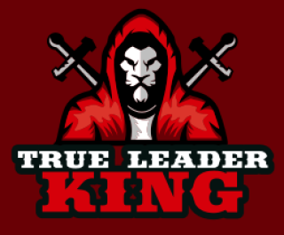  mascot logo lion in hoodie with swords