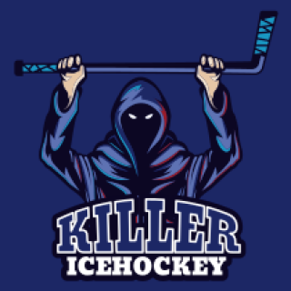 gaming logo online ice hockey player mascot