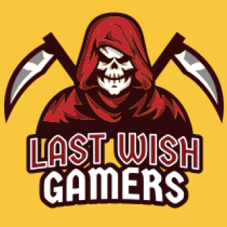 gaming logo grim reaper mascot with death scythes