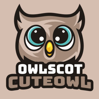 adorable owl mascot