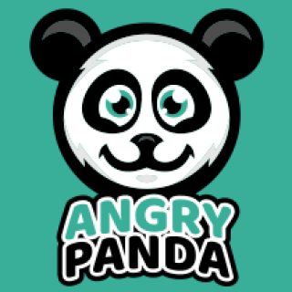 make an animal logo panda smiling mascot
