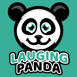 make an animal logo panda smiling mascot